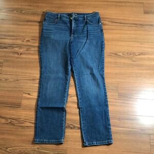 NEW Lee Slimming High Waisted Straight-Leg Jean Dark Wash Size 4